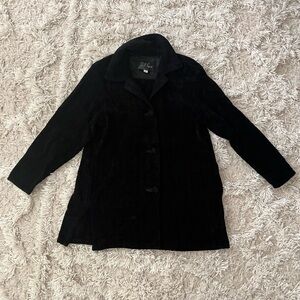Dahlia Popovits Black Handmade Coat  
USA Women’s Size XS (see measure.)